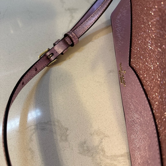 Kate Spade Lola Rose Pink Glitter Crossbody Handbag WKR00081 Beautiful 😍 - Picture 6 of 12